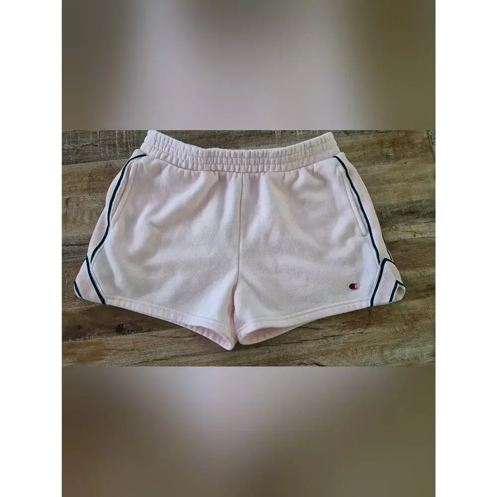 Bundle Of 2 Champion Women Teens Blush Pink Terry Athletic Shorts  XL/16